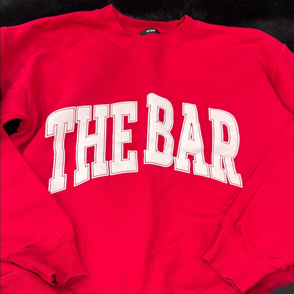 Red 'The Bar' Sweater